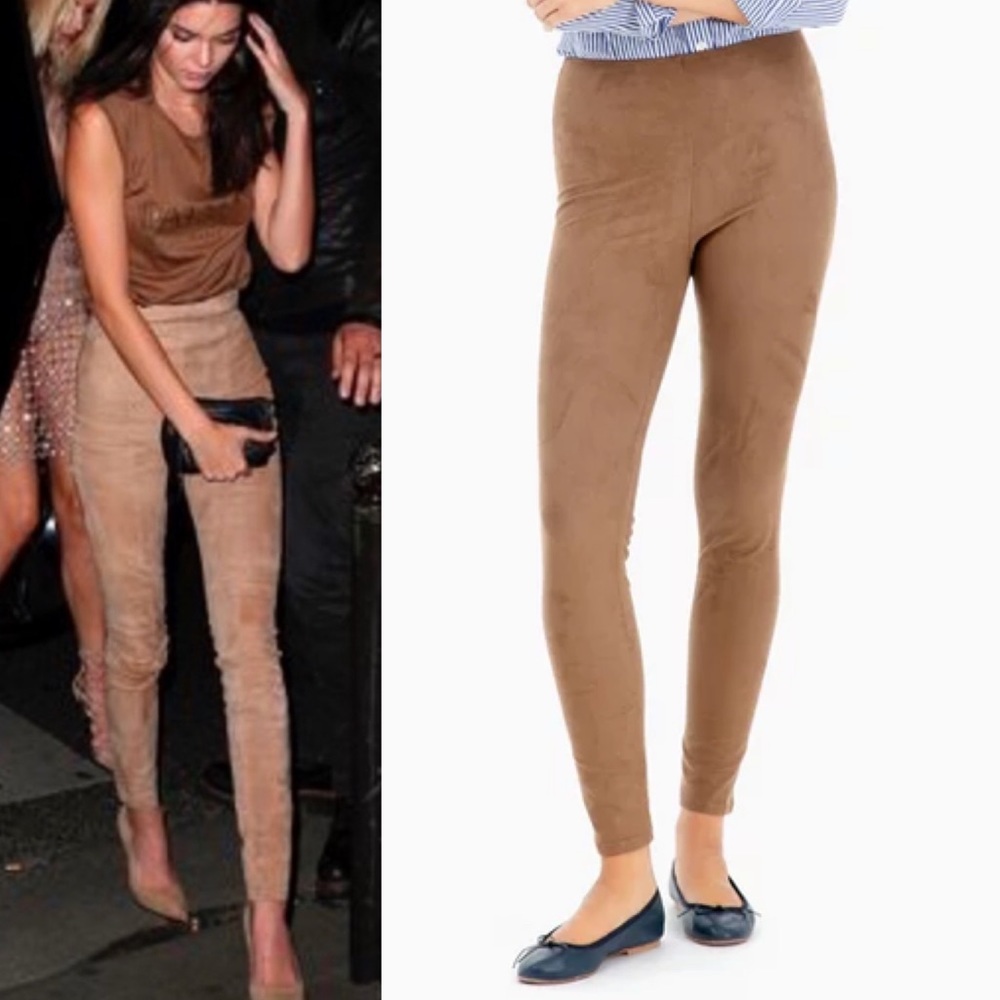 Lysse Suede High Waist Moto Vegan Faux Leggings